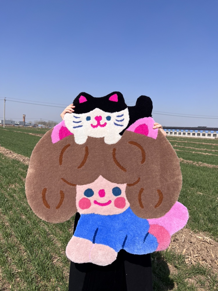 惬意系列日常等待定制可爱地毯