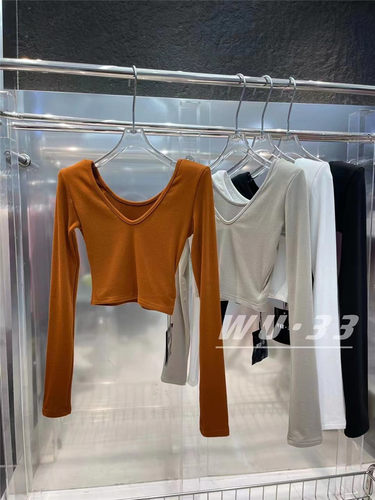 长袖通勤常规露背2023早春新款