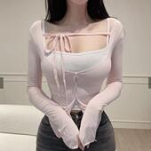 51STUDIO自制LK512一眼记住 瑜伽上衣 套装 性感吊带 系带防晒开衫