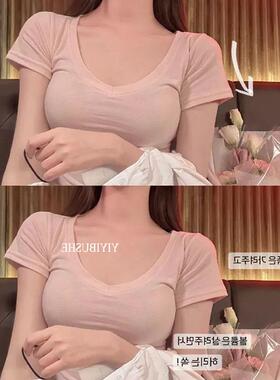 51STUDIO自制ZK558拥有蚂蚁腰~韩妹帽袖显瘦显腰细舒适短袖T恤