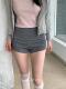 辣妹可翻边弹力螺纹打底短裤 现货 51STUDIO自制