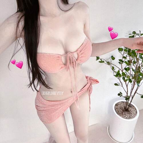 51STUDIO自制ZL068夏日度假女神~性感束带背心+三角裤+围摆套装se