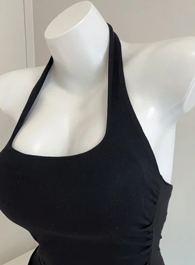 51STUDIO人手两件！！Zui爱的挂脖大水滴领口胸垫吊带背心女上衣