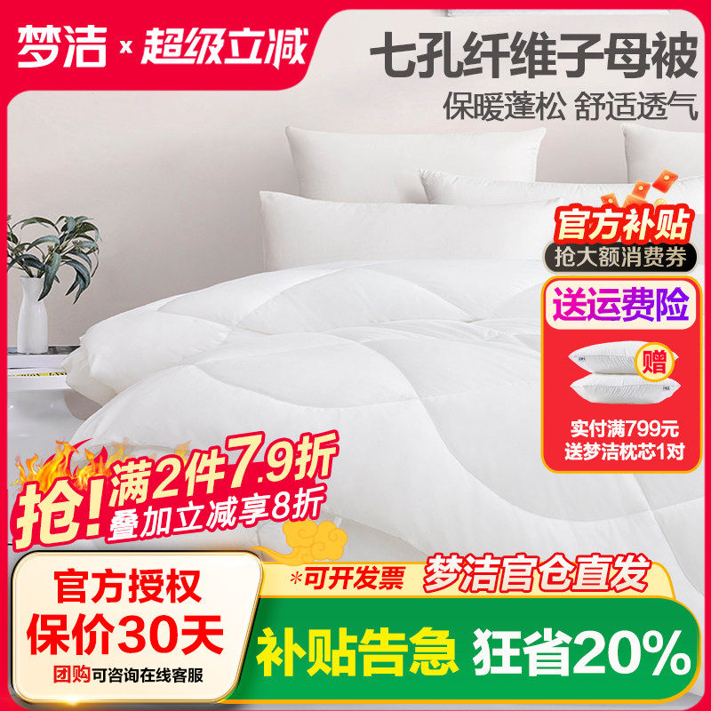 梦洁加厚抗菌四季被芯