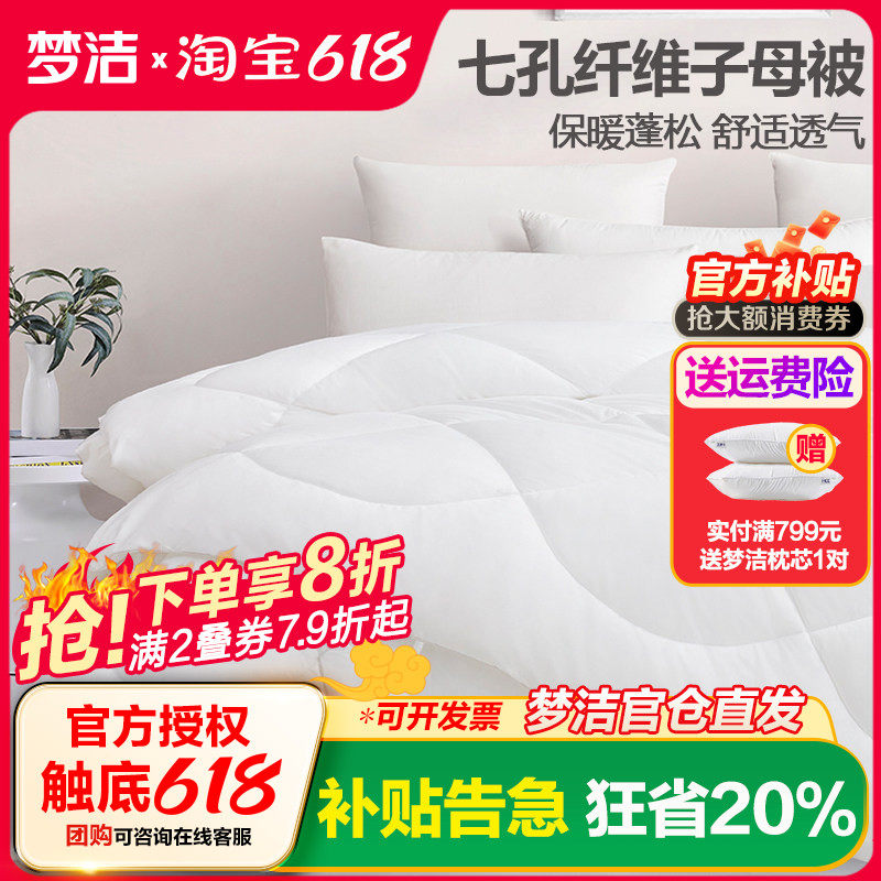 梦洁加厚抗菌四季被芯