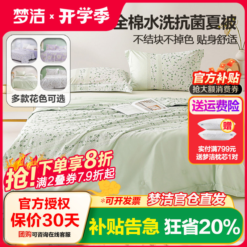 梦洁空调被可机洗水洗夏季被芯图片