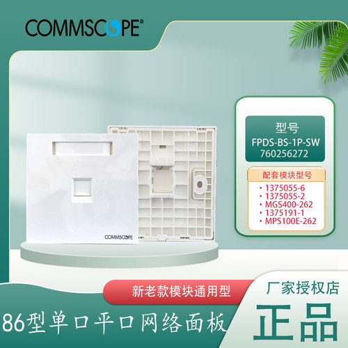 原装4口双口单口网络面板86型