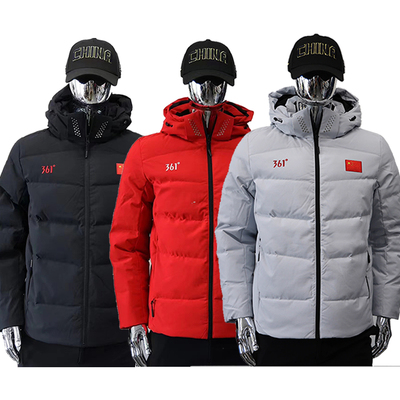 361度2024新款国旗羽绒服男赞助国家队冬训防寒服冬季保暖外套女