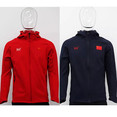 361°国旗款针织套装2024赞助国家队男士针织运动上衣女B1150362