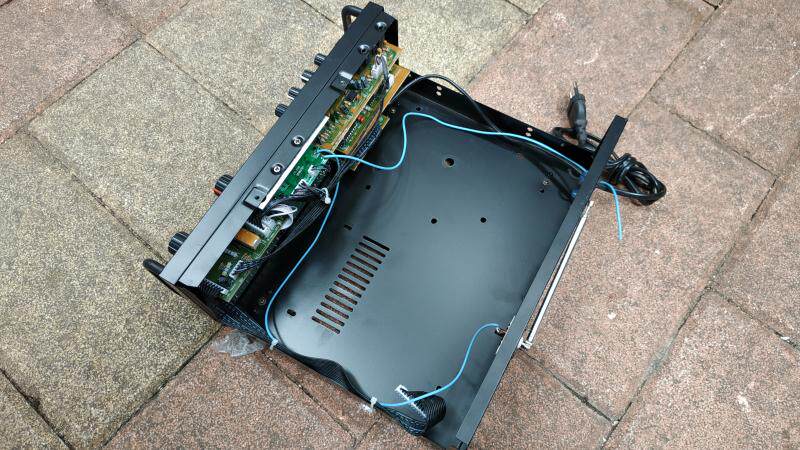 带EQ均衡铁皮功放机箱改装高级带前级板DIY功放装机音调音量空箱