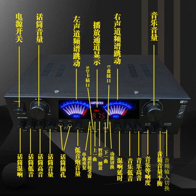 5.1声道重低音功放频谱屏幕