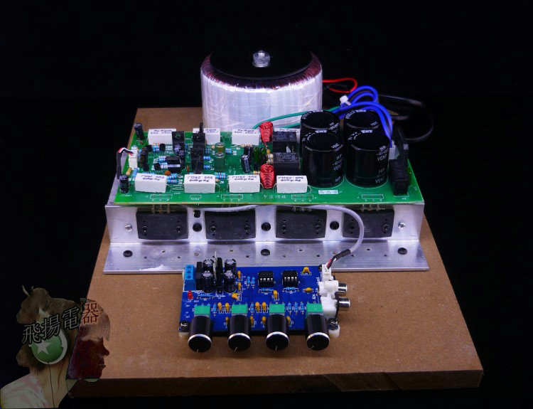 800瓦大环牛推动配套5532音调前级+分体式立体声功放板