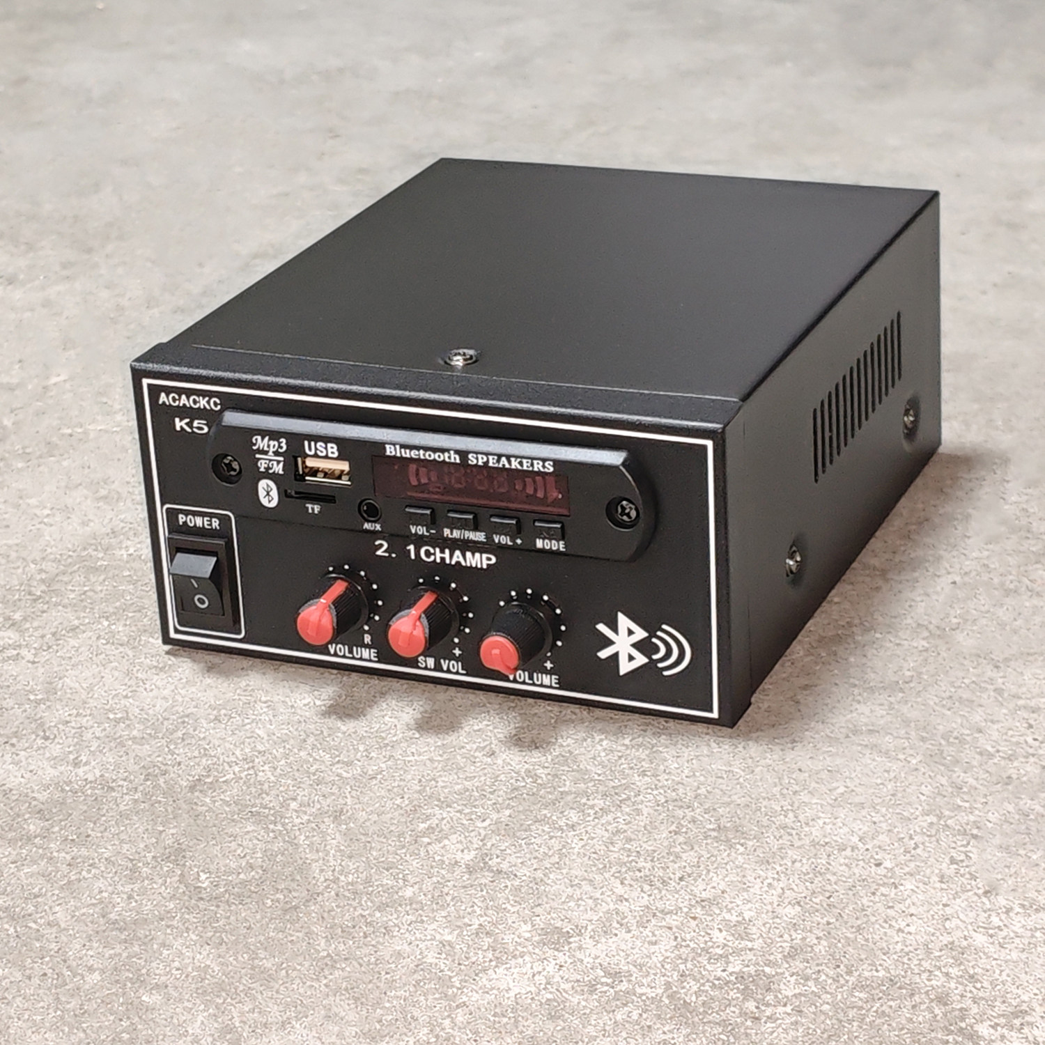 110V12V24V电瓶供电180W无源重低音炮2.1三声道+2.0HIFI数字功放