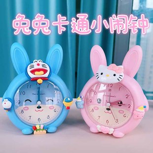 卡通可爱儿童夜光小闹钟学生宿舍高颜值强力叫醒闹铃男女起床时钟