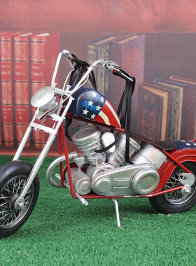 仿真电视柜礼物金属摩托车模型