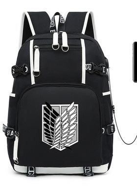 进击的巨人Attack On Titan双肩背包爆款学生书包旅行包电脑包