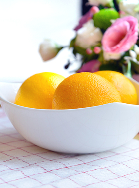 midi定制出口纯白骨瓷45%骨粉20cm/24c/27cm三角碗沙拉碗水果碗