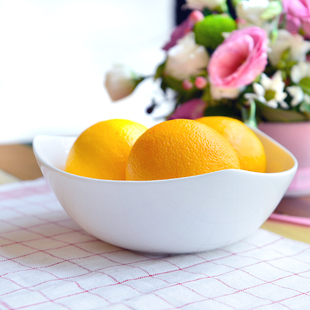 midi定制出口纯白骨瓷45%骨粉20cm/24c/27cm三角碗沙拉碗水果碗