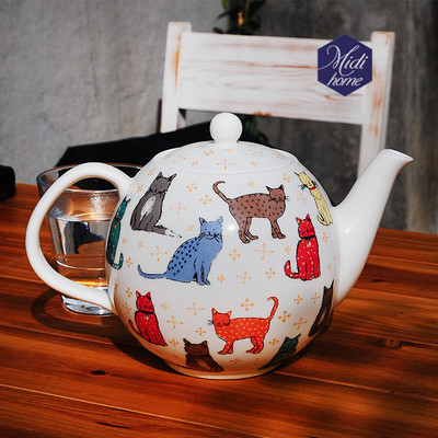 英国下午茶茶壶骨瓷卡通