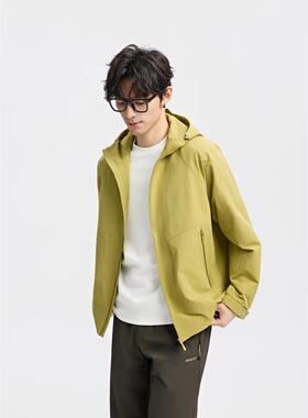 百成汇2026新款春装男连帽外套薄款夹克休闲冲锋衣年轻款bba01008