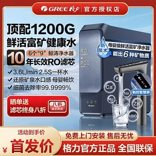 格力鲸涛黄河净水器0阻垢剂厨房家用RO反渗透过滤器机1000G 1200G