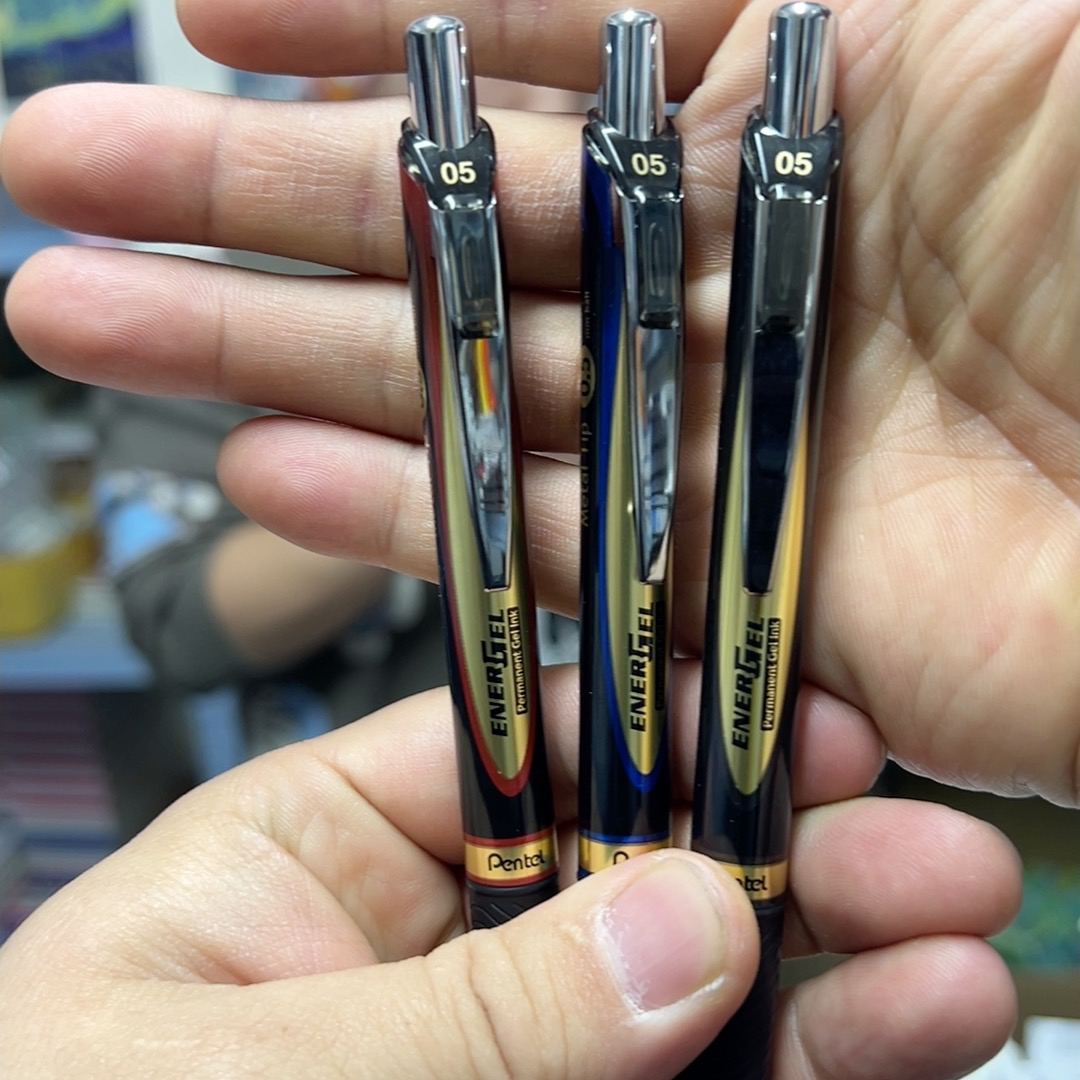 派通金标3支3色黑蓝红