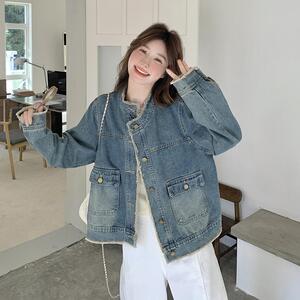 春装新款 毛边牛仔外套上衣9101-p130k188图片