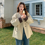 现货秋装撞色短风衣外套057-9106-p130k188，商品下架区，唯尔萱