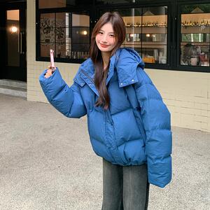 新款 2026年冬季蓝色羽绒服 90绒 057-8863-P300控458图片