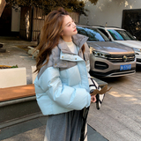 现货新款设计师原创新标90绒撞色短款羽绒服9180-p290k448，女装羽绒服，唯尔萱