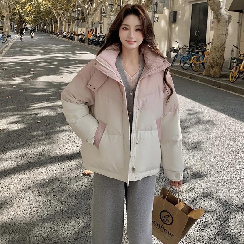 新款 2026年冬粉色渐变羽绒服 90绒 057- 8877-P300k458图片