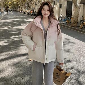 新款 2026年冬粉色渐变羽绒服 90绒 057- 8877-P300k458图片