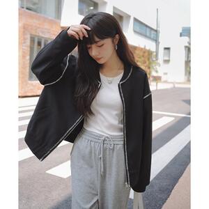 春装新款黑色小香风花边外套 5838-P130K188图片