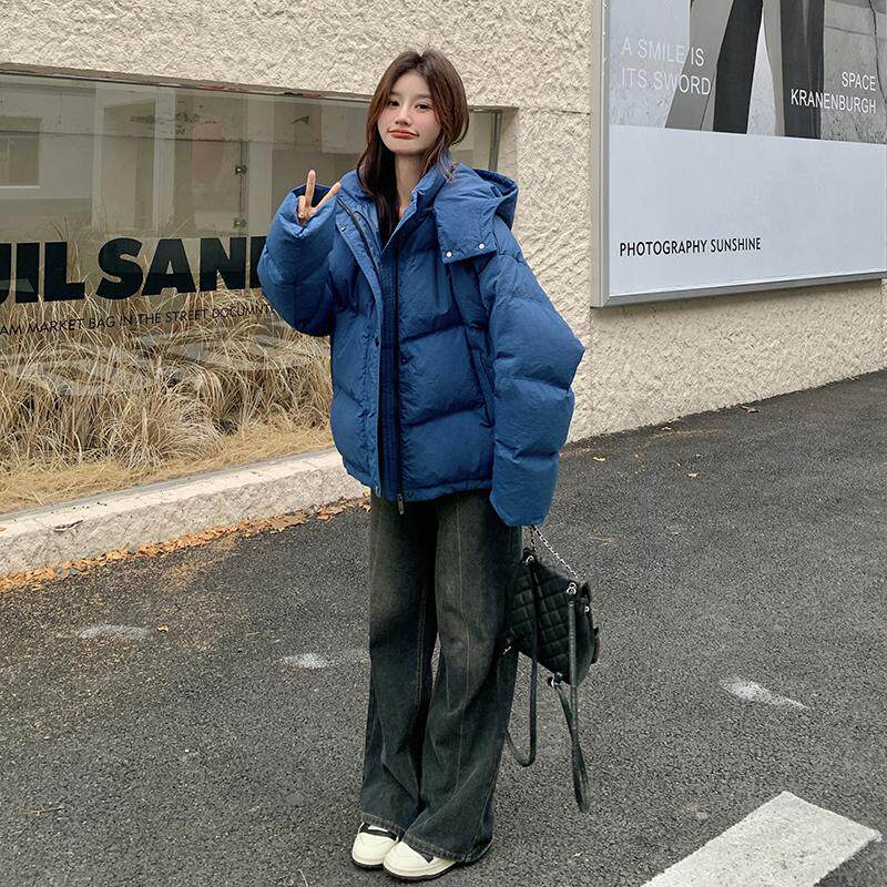新款 2026年冬季蓝色羽绒服 90绒 057-8863-P300控458图片