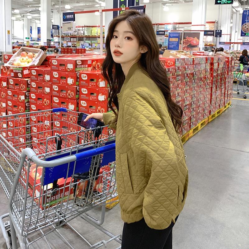 航线格子薄棉外套5868-P135K198,女装短外套,2B080