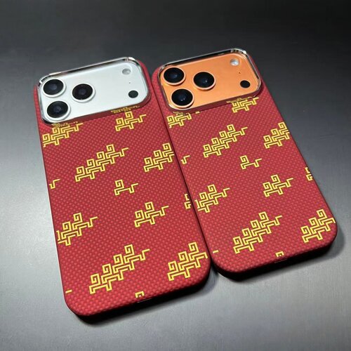 【马到成功】适用苹果iphone17promax新款凯夫拉手机壳芳纶碳纤维防滑散热轻薄15ProMax磁吸壳保护套商务男士