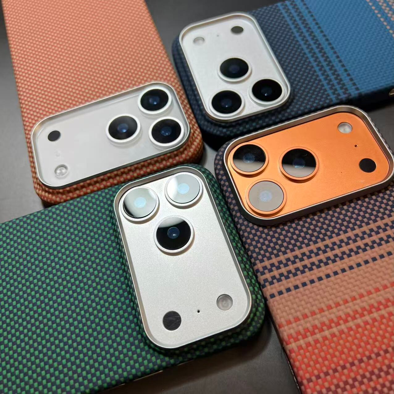 适用苹果iPhone17promax手机壳磁吸保护套17pro日落月升编织凯夫拉碳纤维magsafe磁吸17air超轻薄外壳男士