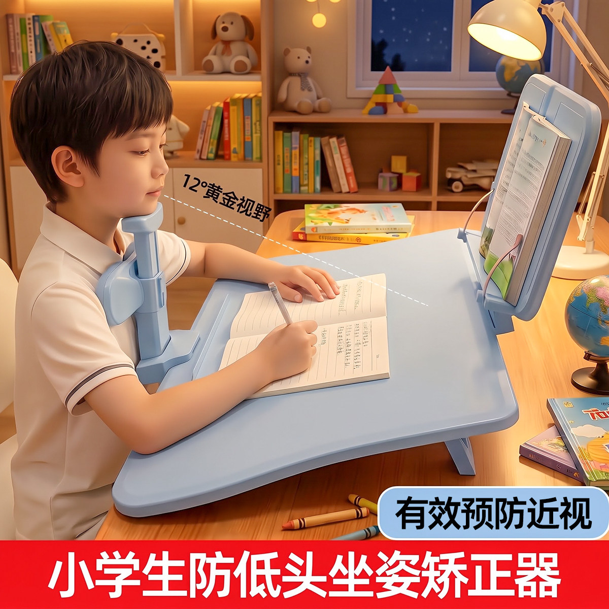 【小学生坐姿矫正器】预防近视