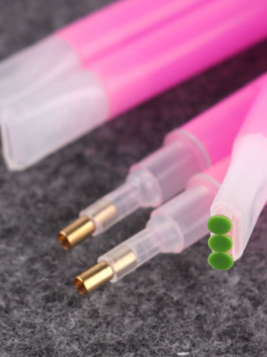 Алмазная картина, двуглавая алмазная ручка с перекрестной точкой, алмазная ручка с несколькими головками, трехголовка, ручная работа, девять алмазов, наклейка, артефакт, инструмент, липкий алмаз