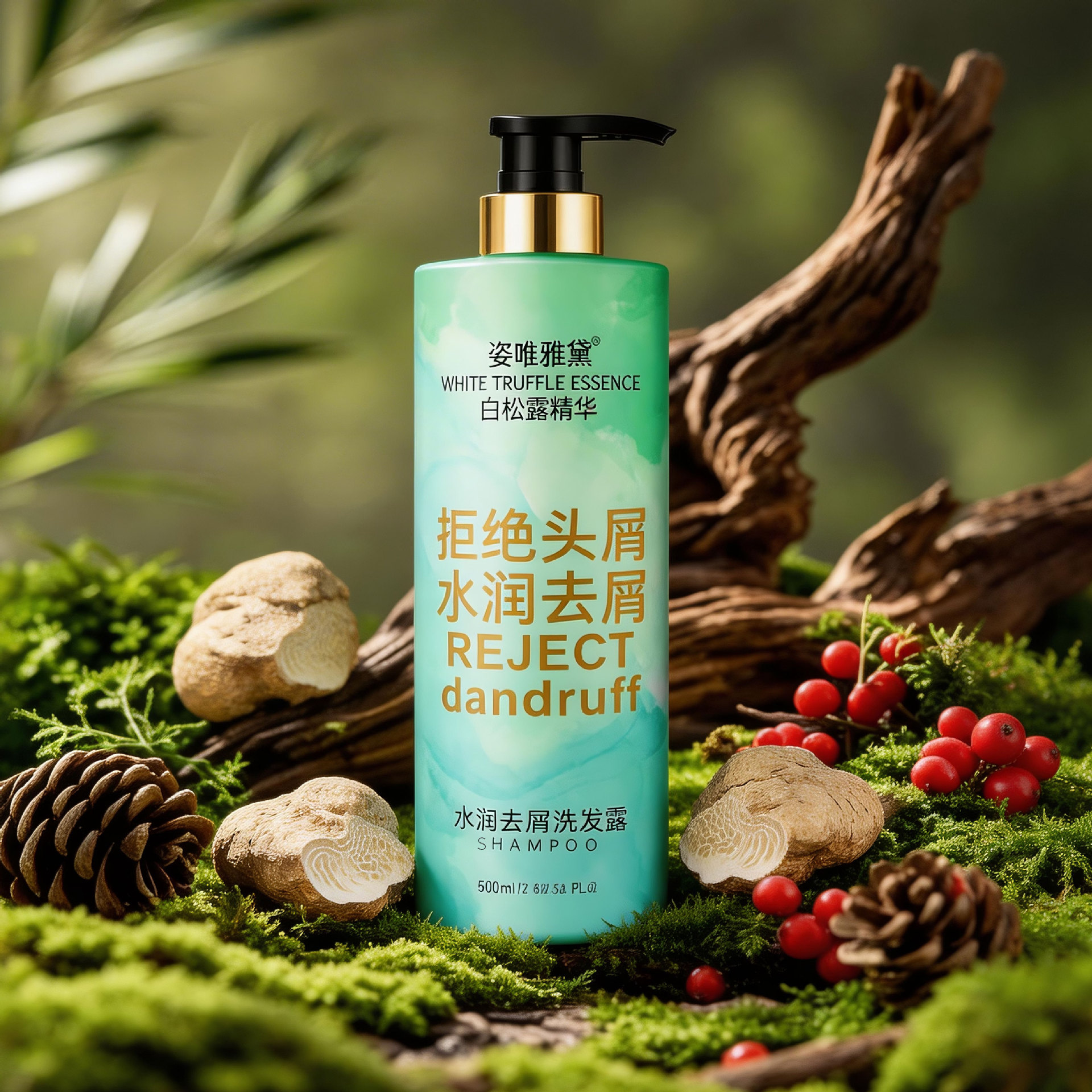 白松露精华蓬松去屑洗发水护发素沐浴露套装洗头膏顺滑润发乳通用