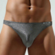 内裤 实拍3色选Tauwell 特为男士 性感青年三角透气银线闪亮夜店