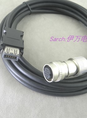 三菱J4伺服编码器线MR-J3ENSCBL5M-L动力线PWCNS4CBL电机线PWCNS5
