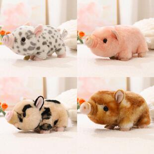 仿真小猪仔公仔毛绒玩具吾卢拉幸运猪玩偶婚庆抛洒礼物抓机布娃娃