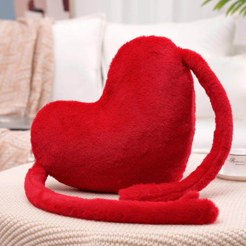 爱心抱枕毛绒玩具可爱心形靠枕公仔情人节情侣新年礼物婚庆玩偶女