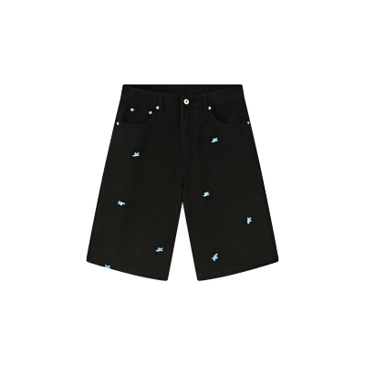 MoodLikeMe25ss 花季乐章花朵刺绣五分短裤