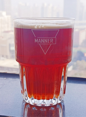 Manner波波杯玻璃杯竹节杯380ml款