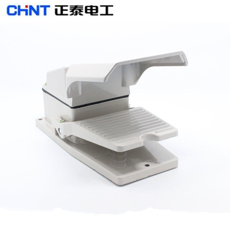 正泰 脚踏开关 车床冲床机床机器用踏板 yblt-4 脚踩开关带保护罩