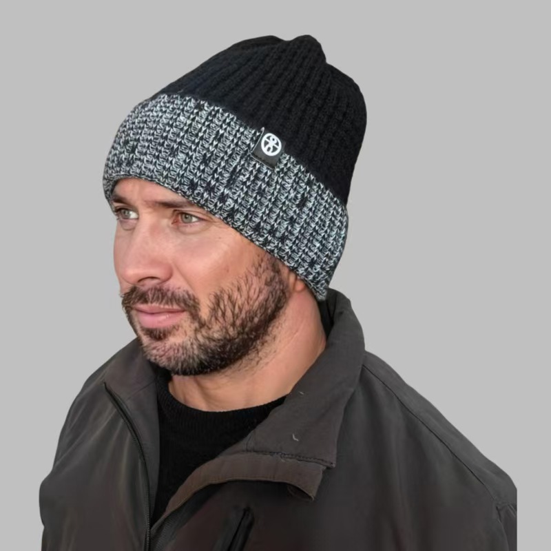 Fleece-lined Thickened Knit Hat Multiple Colors Available