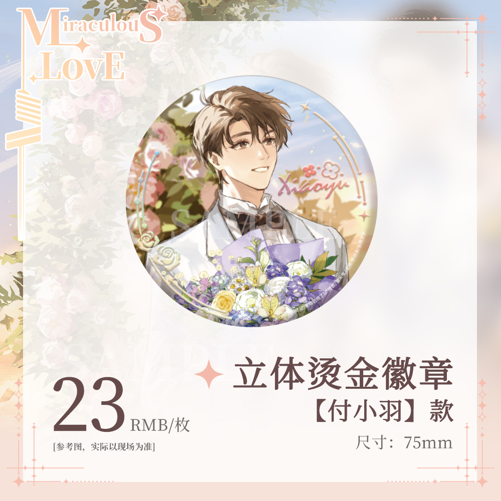 付小羽许嘉乐限定周边动漫徽章