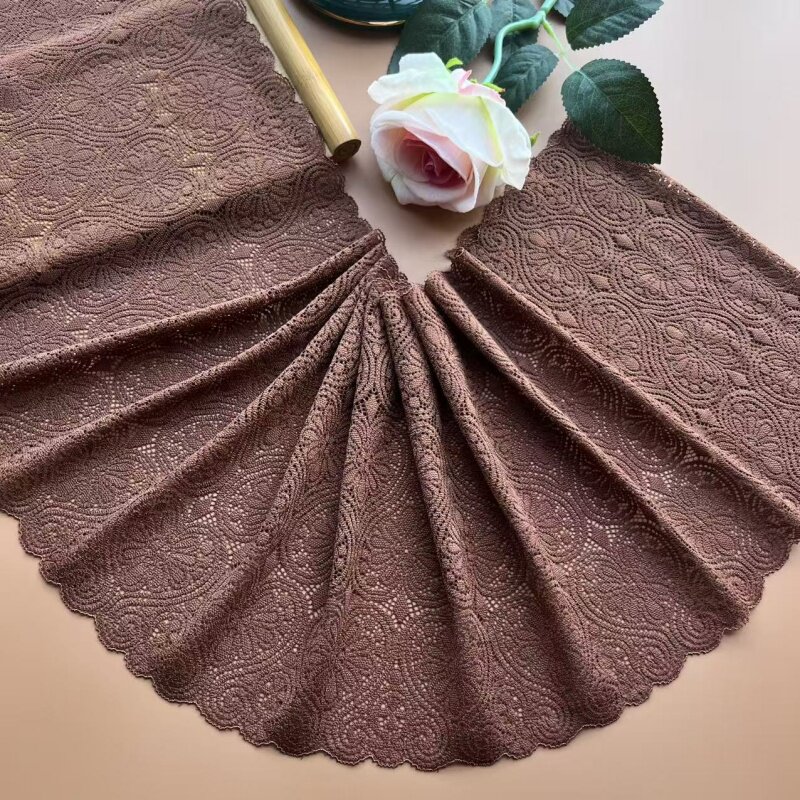 法单咖啡色优质柔软弹力蕾丝花边辅料diy衣服裙摆花边面料布料,居家布艺,花边,淘宝优惠券,粉丝福利购,淘宝优惠卷